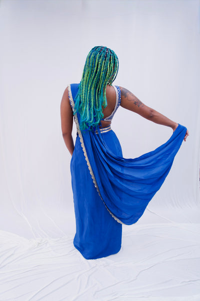 Rangeeli Dark Blue saree Rental