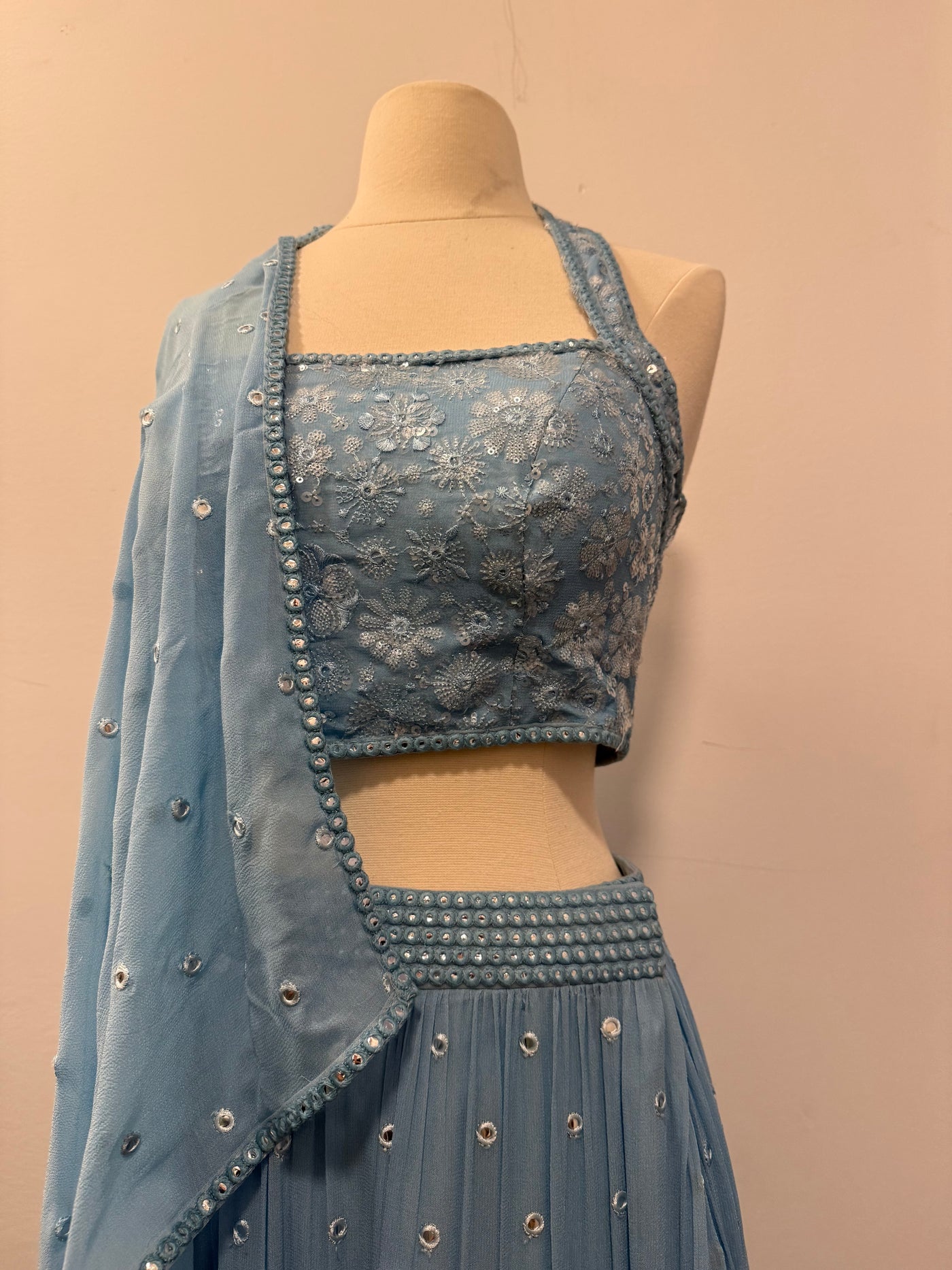 Anita Lehenga (Light Blue) - Rental