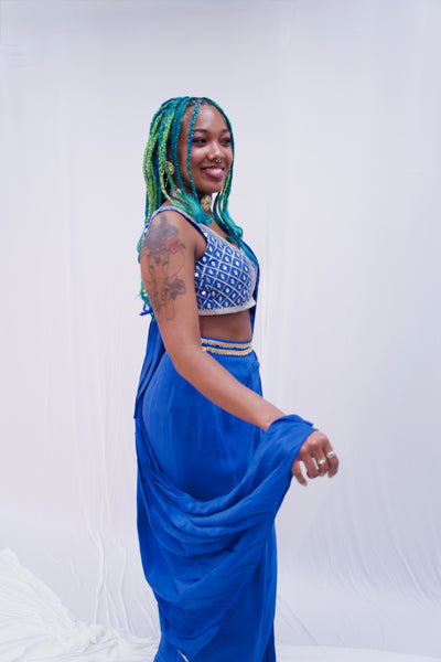 Rangeeli Dark Blue saree Rental