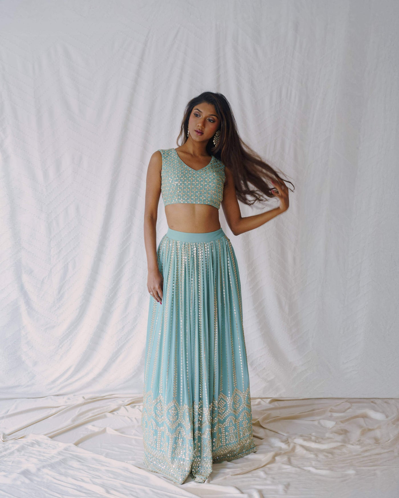 Aisha Lehenga (blue)  - Rental