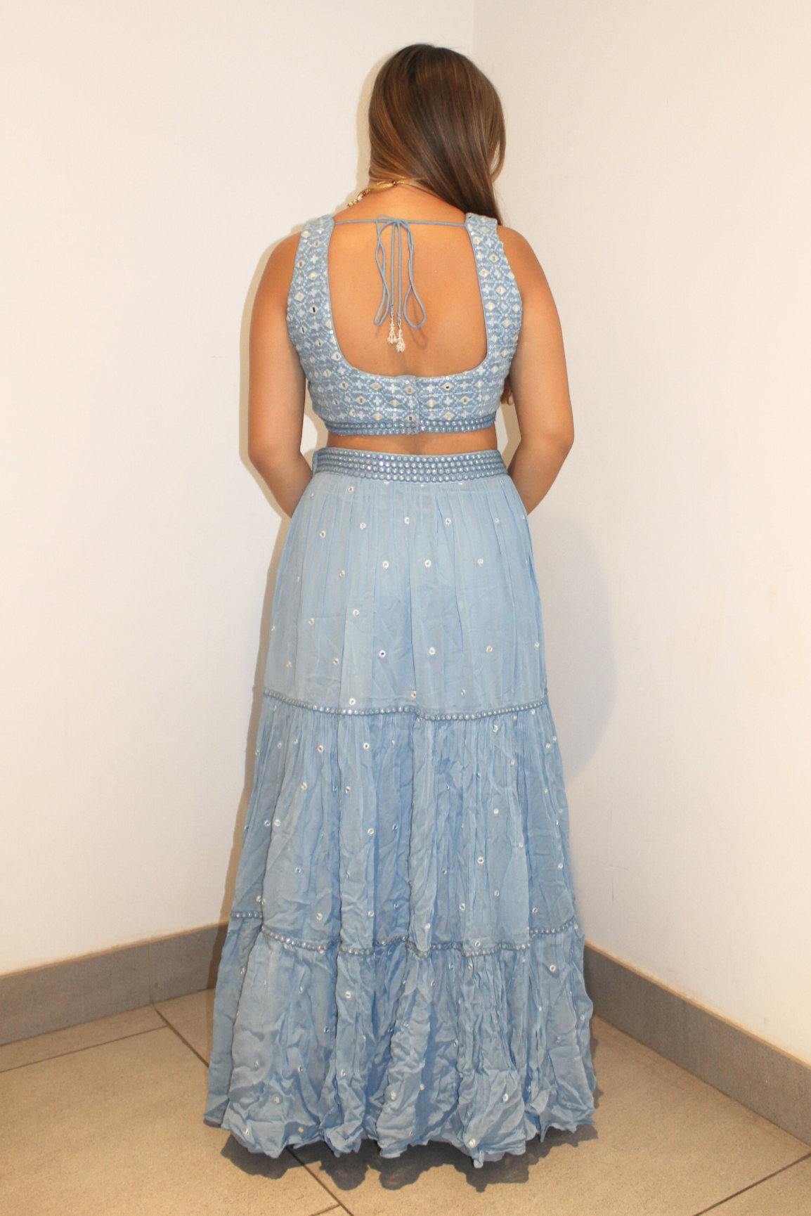 Anita Lehenga (Light Blue) - Rental
