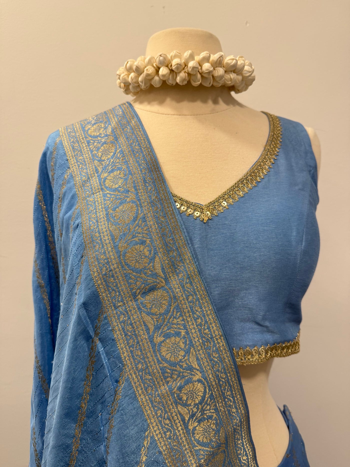 Sravya Lehenga (Light Blue)- Rental