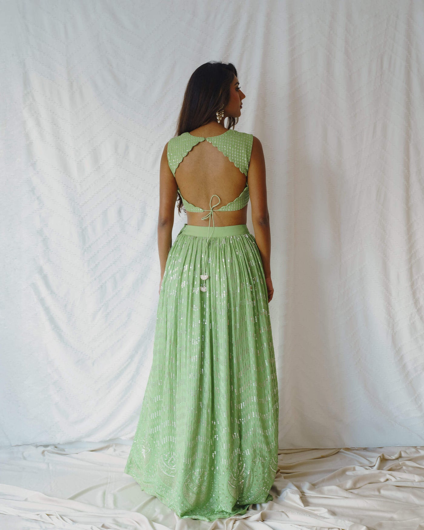 Divya Lehenga (Green)