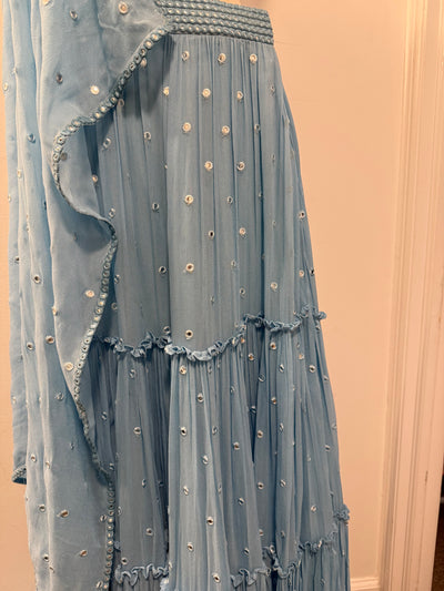 Anita Lehenga (Light Blue) - Rental