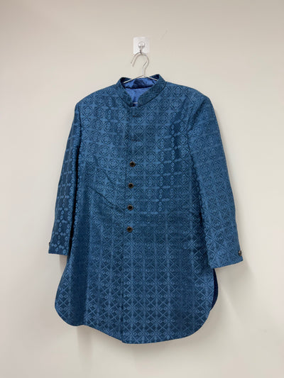 Nasir Sherwani English Blue - Rental