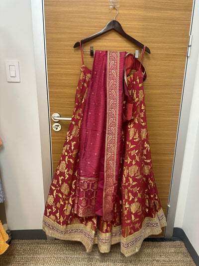 Sravya Lehenga (Red)- Rental