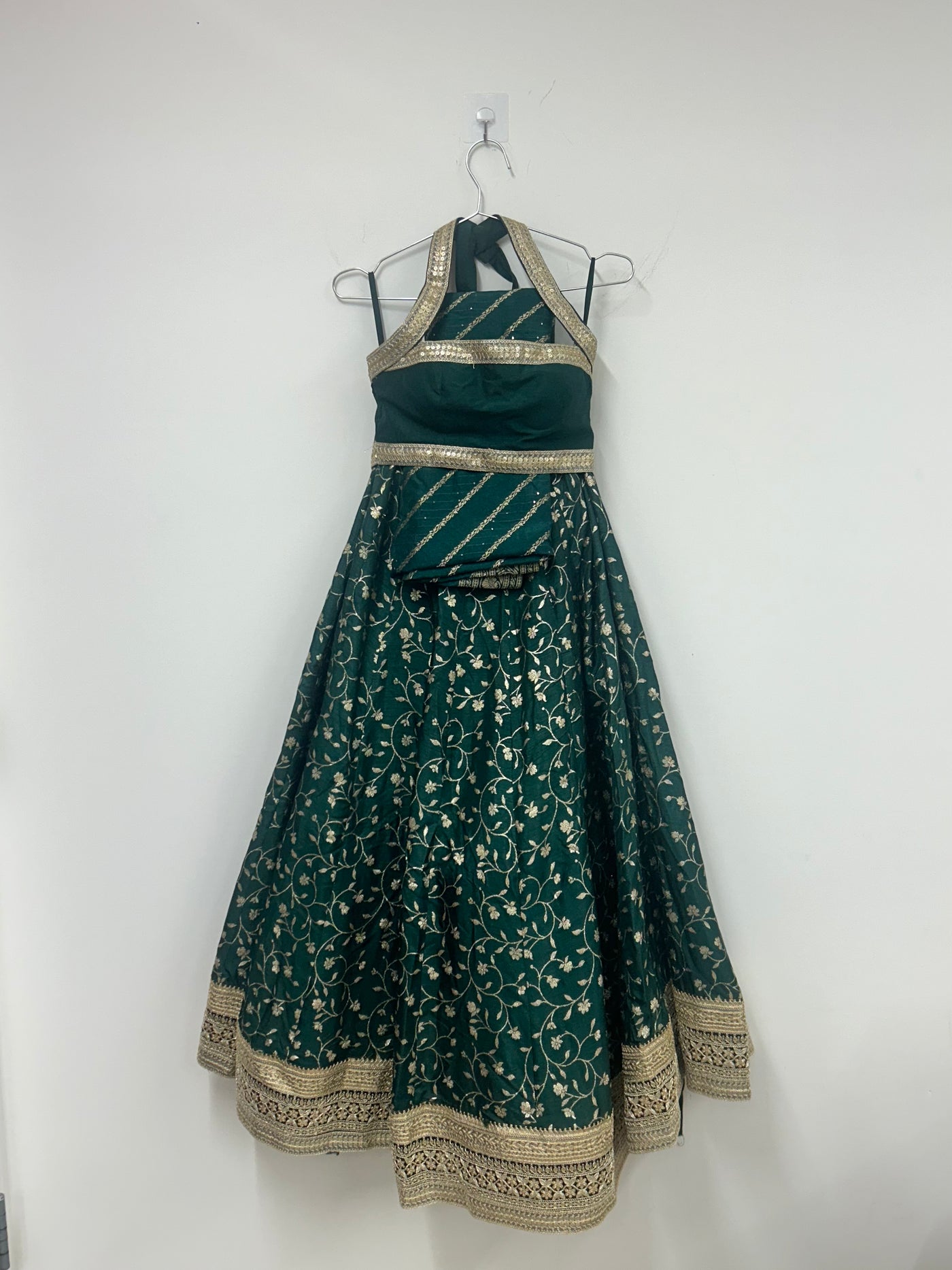 Sravya 2.0 Lehenga Dark Green - Rental