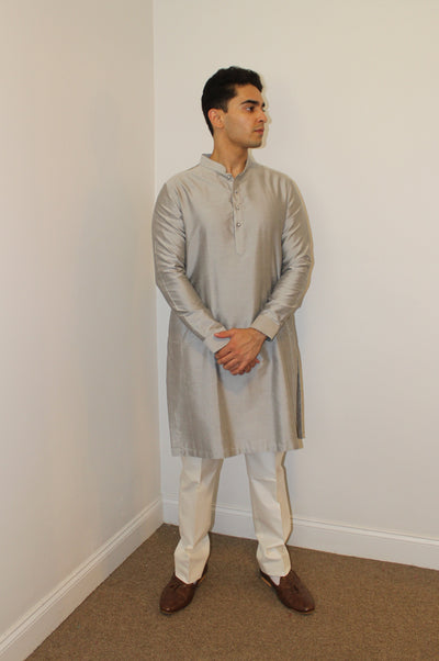 Noor Grey Kurta - Rental