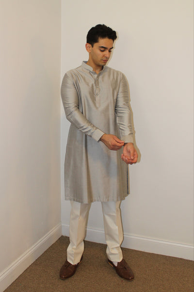 Noor Grey Kurta - Rental
