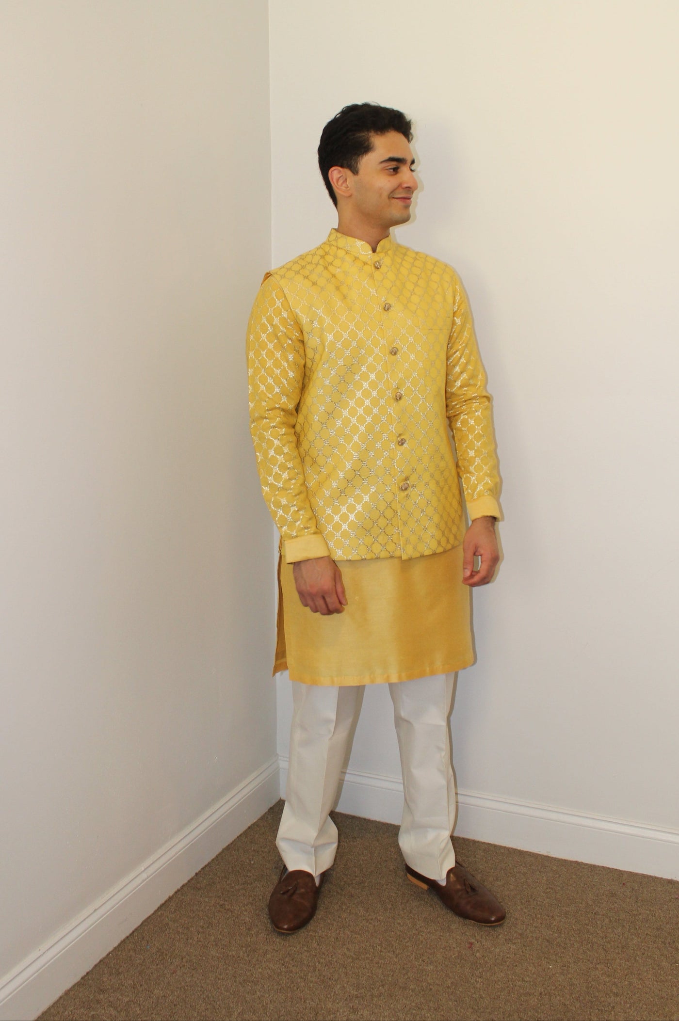 Yellow Rangeela Rental With Vest