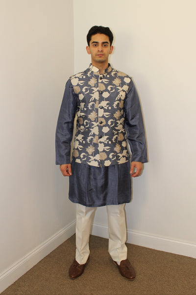 Krish Kurta & Vest (plain kurta) - Rental
