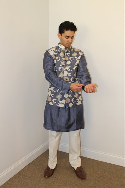 Krish Kurta & Vest (plain kurta) - Rental