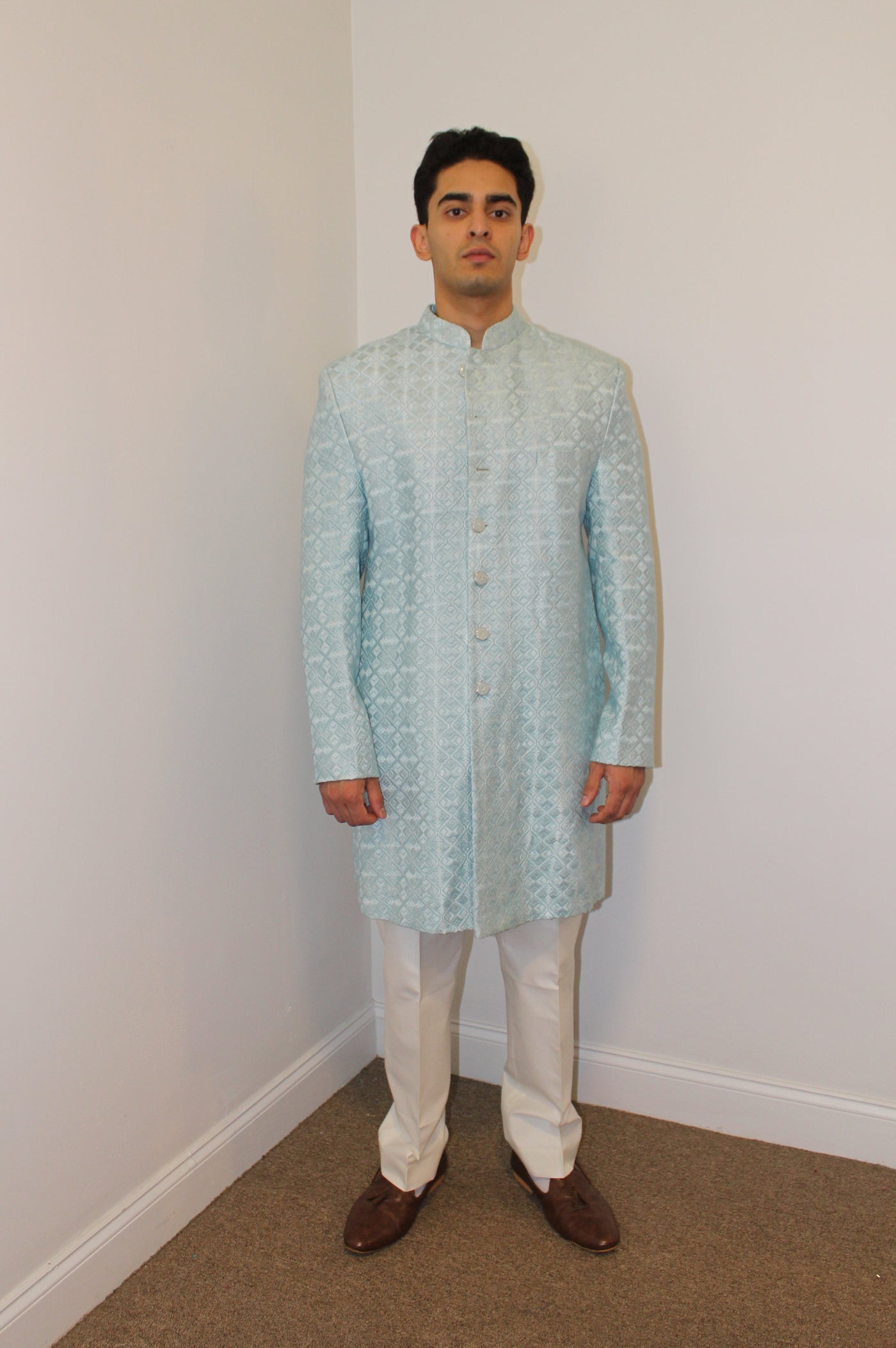 Nasir Sherwani Light Blue (Rental)