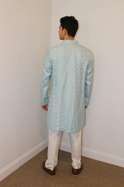Nasir Sherwani Light Blue (Rental)