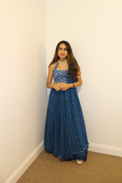 Sita Lehenga (Blue)- Rental