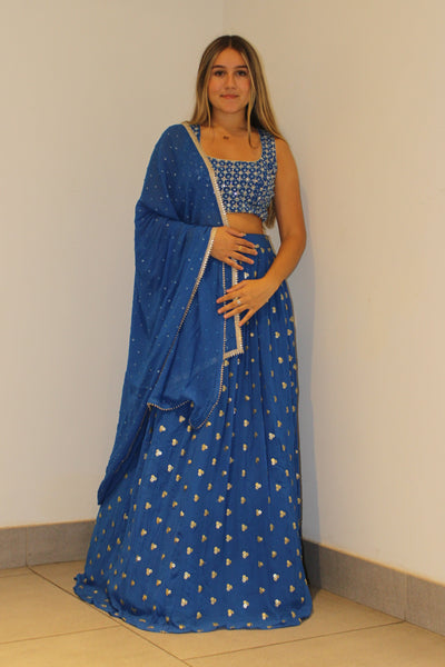 Jaya Lehenga Blue - Rental