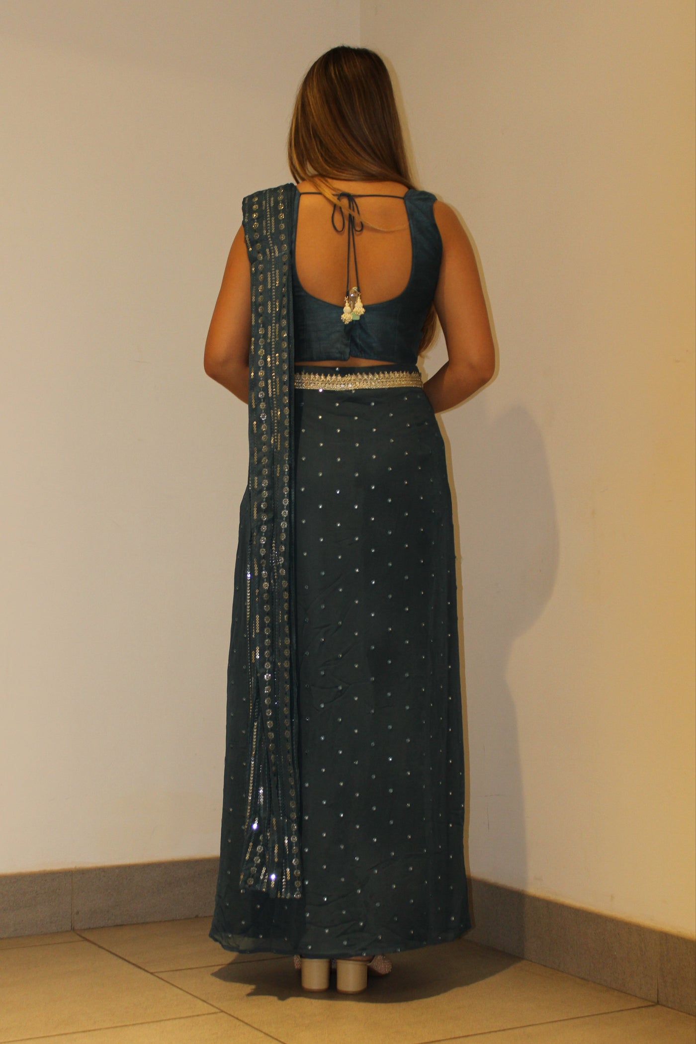 Rangeeli Dark Blue saree Rental