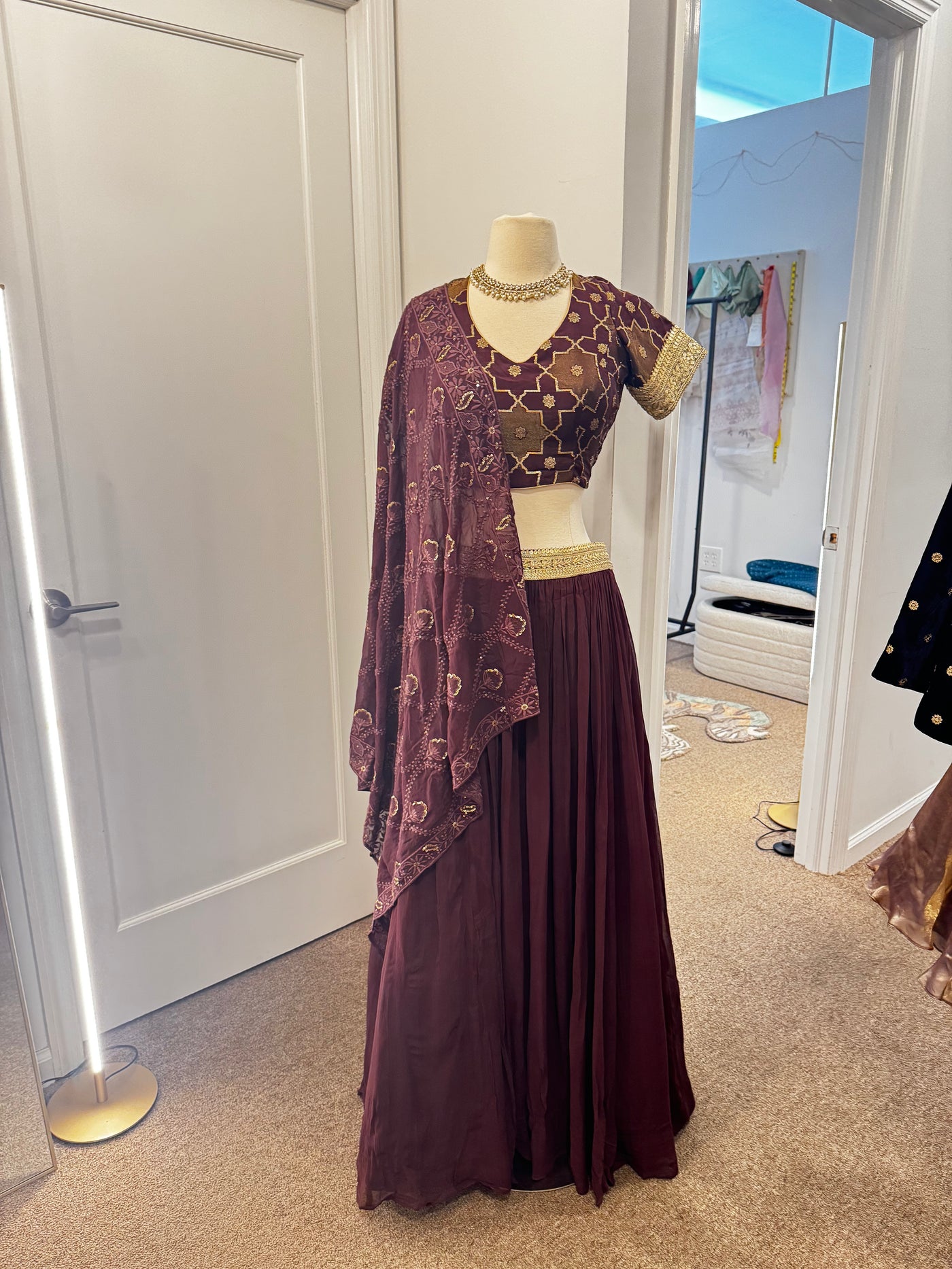 Rakhee Lehenga 2.0 (top with sleeves)- Rental