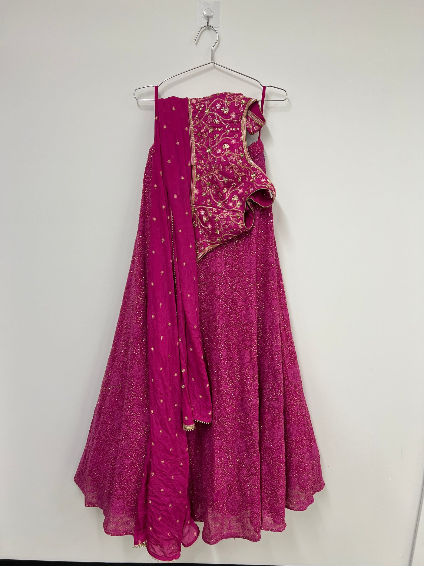 Simran Pink Embroidered- Rental