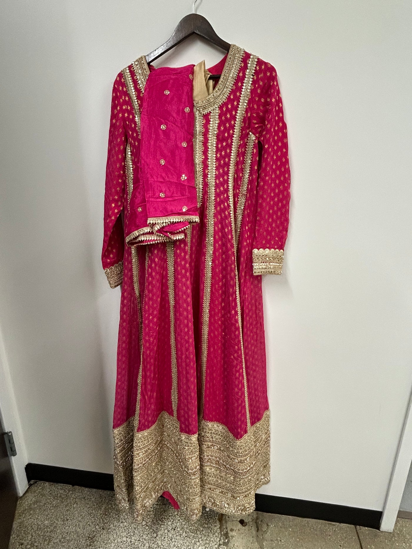 Rani Anarkali Pink-Rental