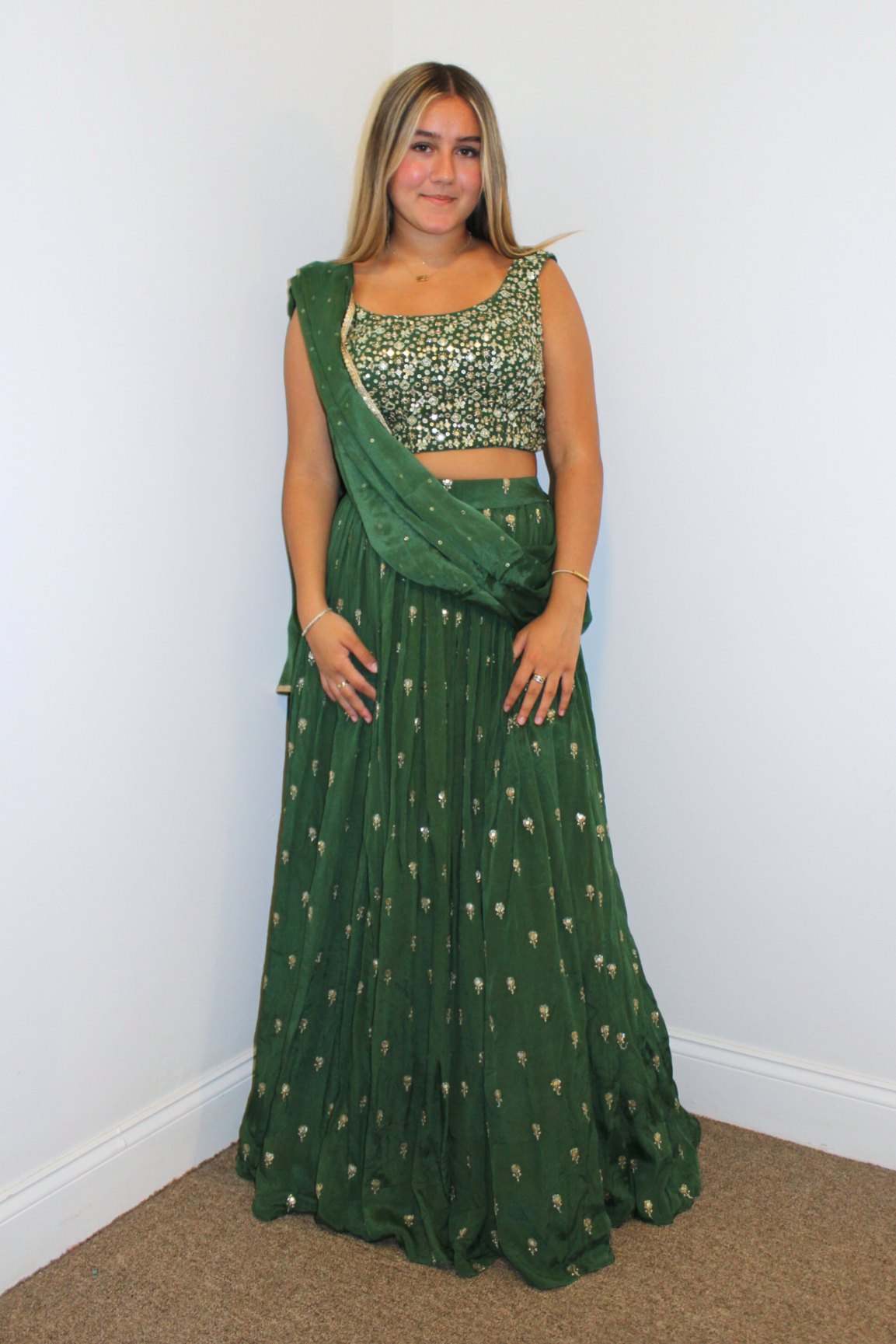 Jaya Lehenga Green - Rental