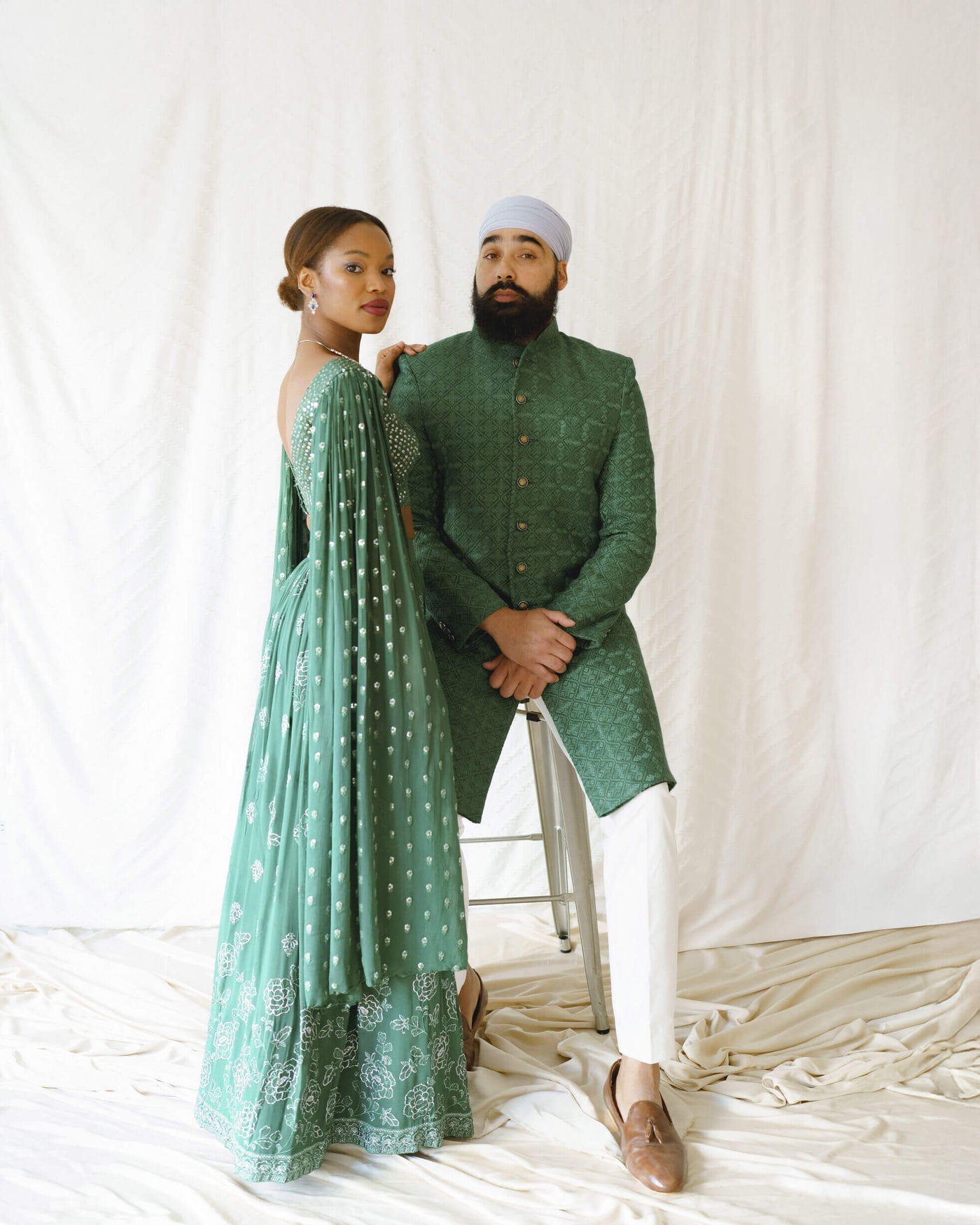 Nasir Sherwani Dark Green (Rental)