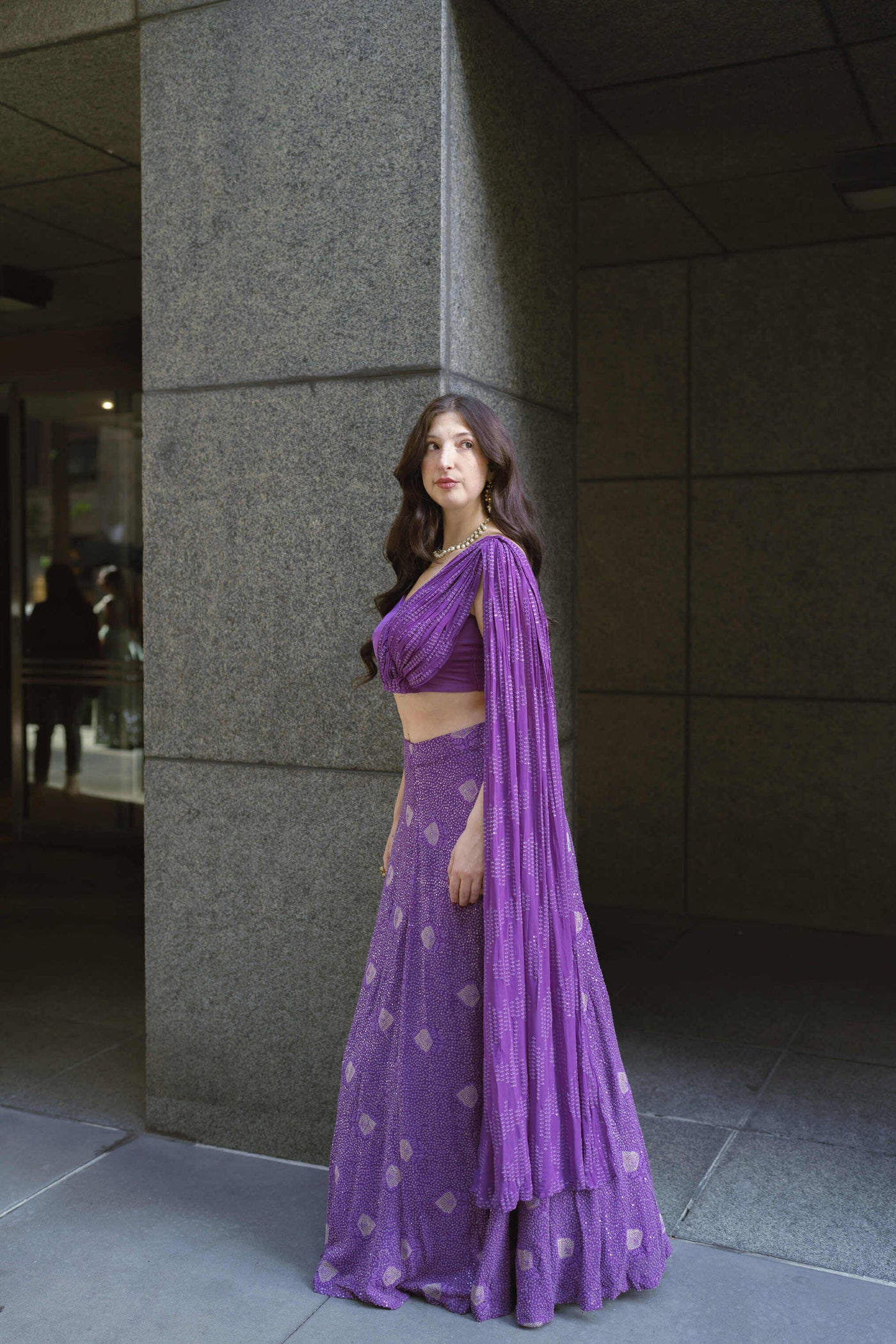 Neha Lehenga (Purple)- Rental