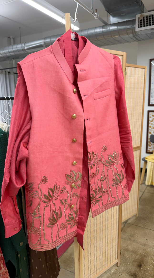 Coral Shirt and Vest-Rental