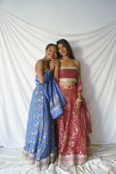 Sravya Lehenga (Blue)- Rental