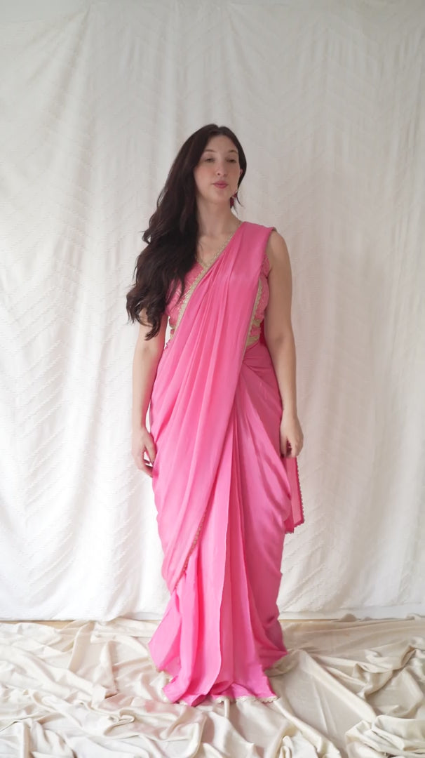 Rangeeli Saris (Pink)  - Rental