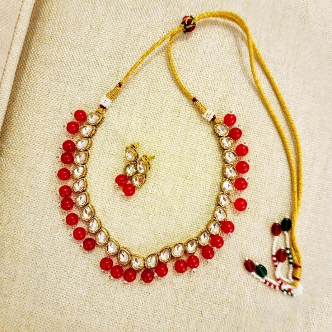 Stone Chain Ruby Set